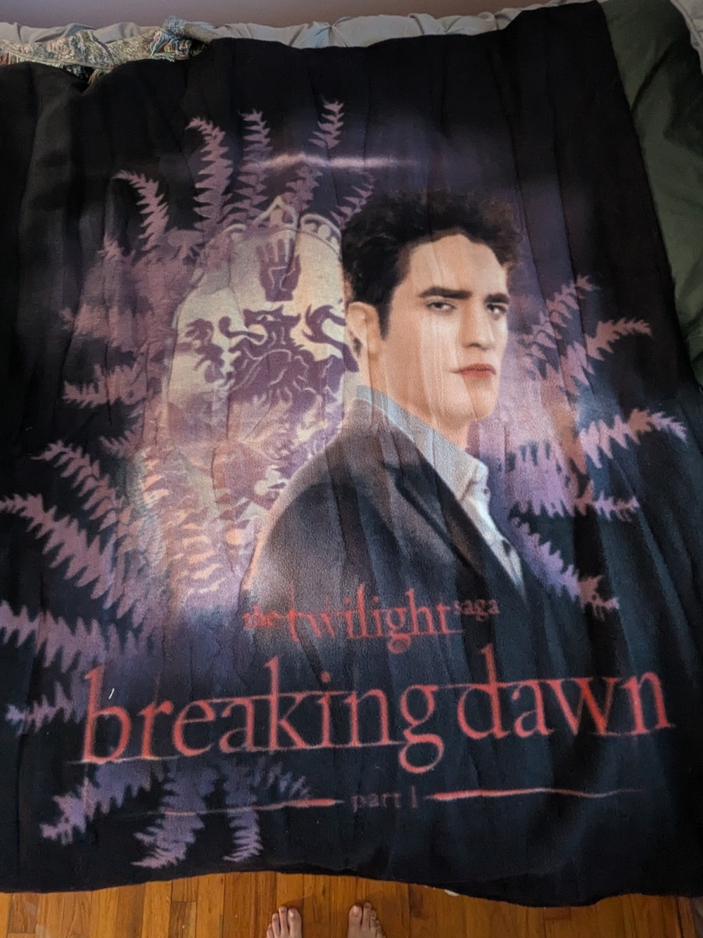 Breaking Dawn Twilight Movie Poster Blanket - Black & Purple